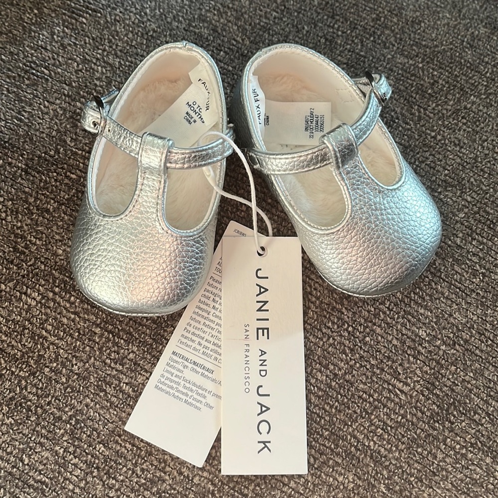 Janie and jack Fauc fur shoes